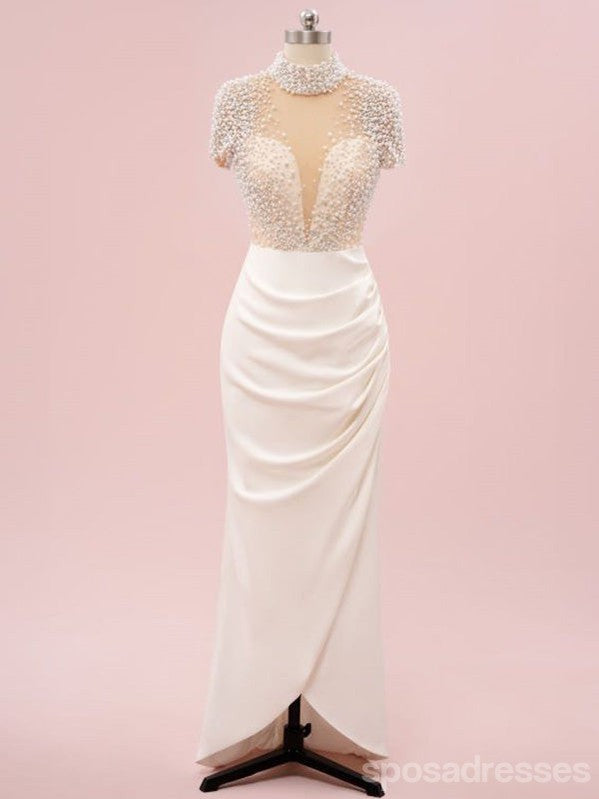 Elegant Beaded Sheath Short Sleeve Maxi Party Prom Dress - Formal Evening Gown for Women | Perfect for Weddings, Galas & Special Occasions