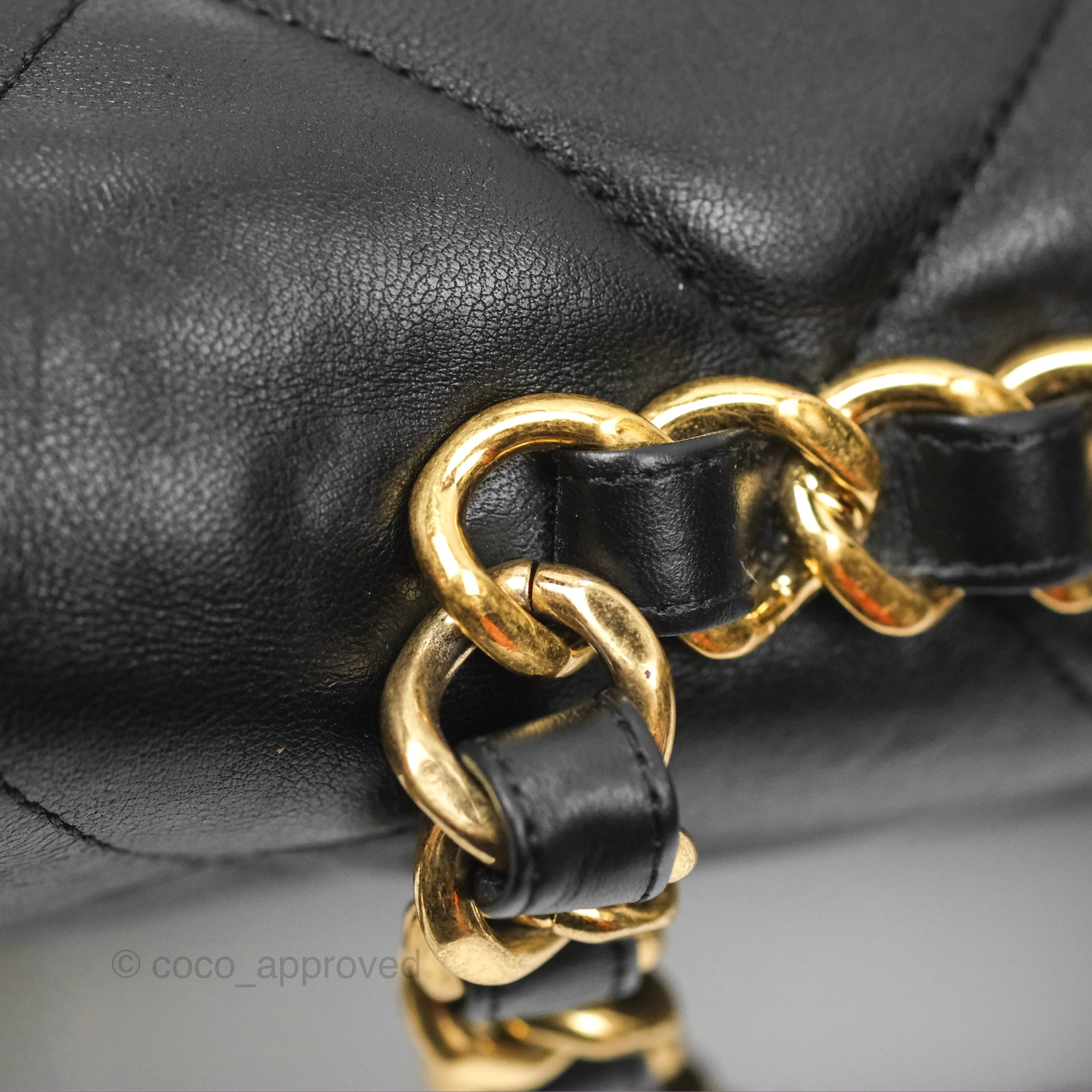 Chanel Classic Flap Bag with Chain Handle - Black Goatskin Leather & Gold Hardware | Luxury Shoulder Bag for Women, Perfect for Evening Events & Date Nights