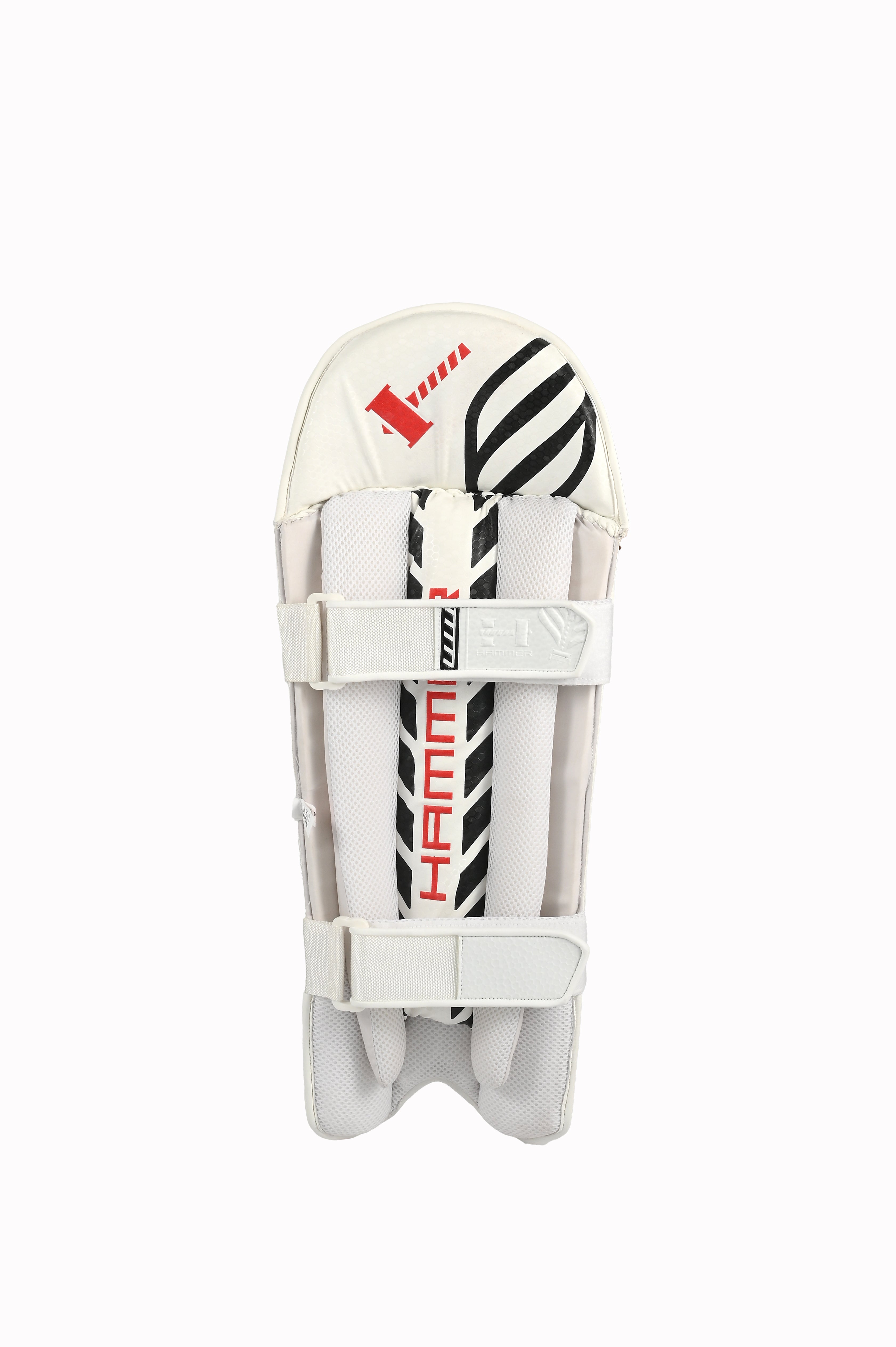 Hammer Black Edition Wicket Keeping Pads 2025 - White Cricket Leg Guards - Perfect for Professional & Amateur Cricket Players
