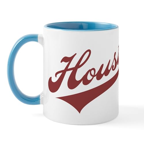White/Blue Inside - Retro Houston Mug