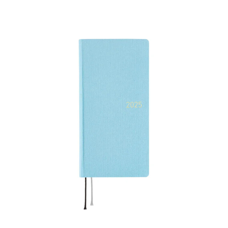 Hobonichi Weeks MEGA 2025 Planner - Lemon Water Hardcover, Weekly Horizontal Layout, English Edition (January Start, Monday Start) - Perfect for Journaling, Scheduling & Productivity Tracking