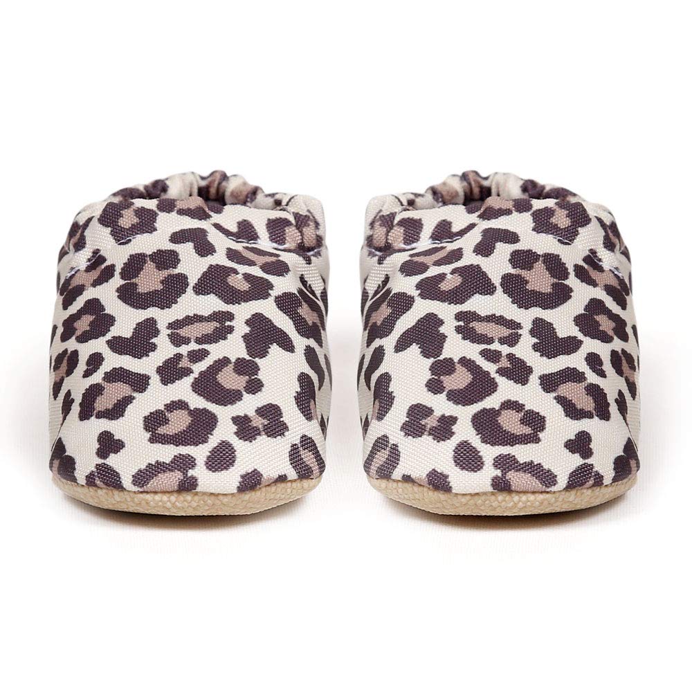 Baby Slip-On Slippers First Steps - Leopard Print for Toddlers at Home