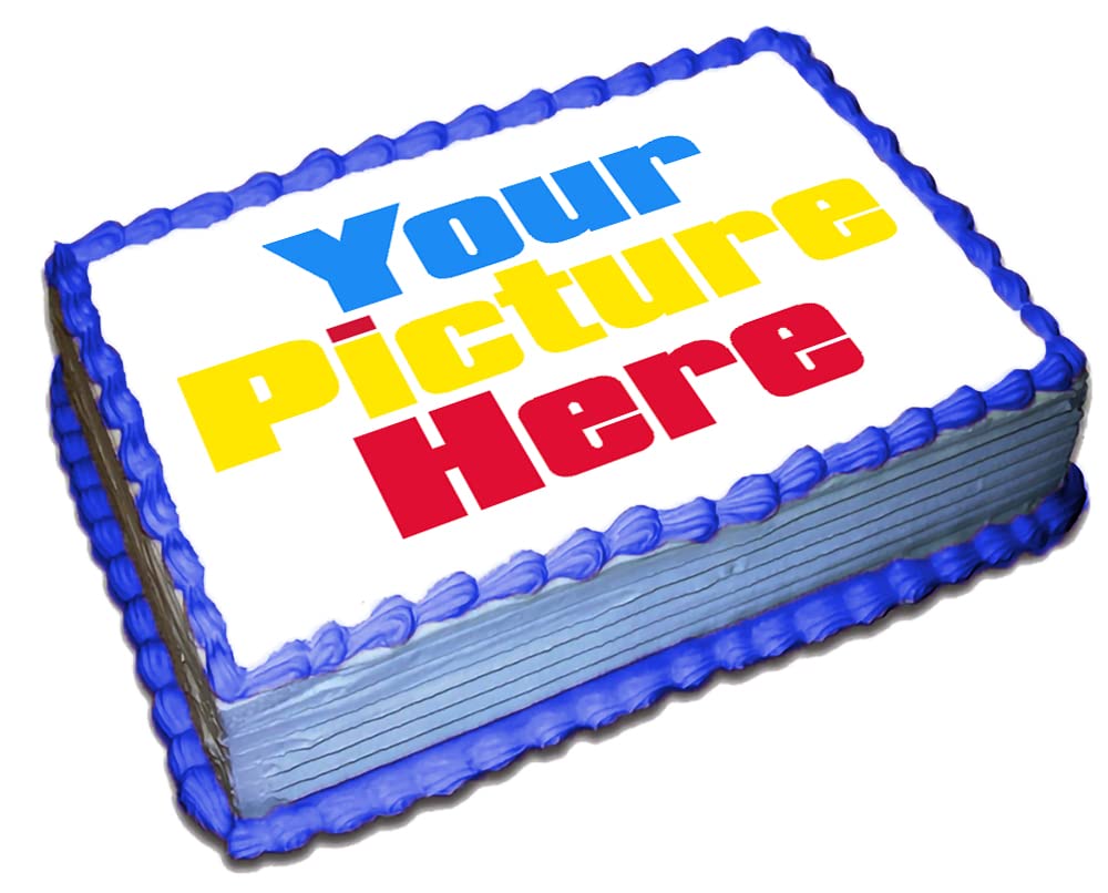 Custom Edible Cake Topper - Personalized Photo Cake Decorations 8x11 Inches (1/4 Sheet) for Birthday, Wedding & Special Occasions | Make Your Own Edible Image for Cakes, Cupcakes & Desserts