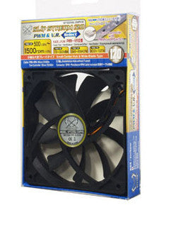 Scythe Slip Stream 120mm x 120mm x 25mm PWM & V.R. Selectable High Performance PC Cooling Fan SY1225SL12HPVS - Ideal for Gaming PCs, Workstations, and Computer Case Cooling