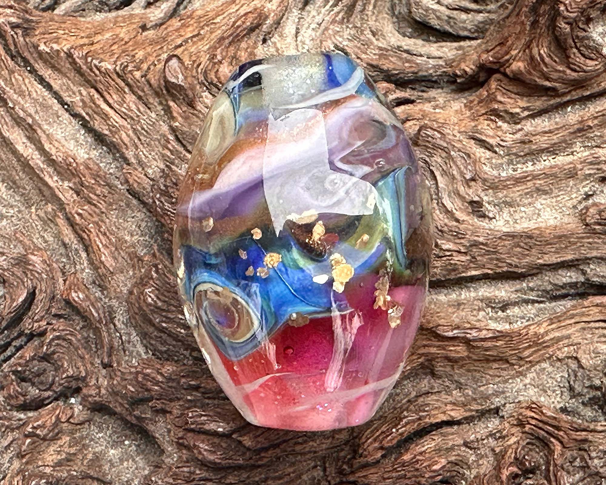 Handmade Twilight Dreams Lampwork Glass Focal Bead for Jewelry Making - Perfect for Necklaces, Bracelets & DIY Craft Projects