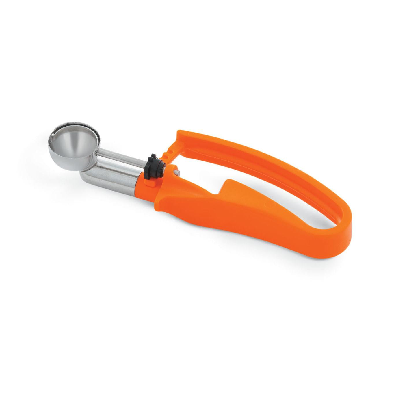 Vollrath #100 0.33 Oz Squeeze Disher with Orange Handle - Perfect for Portion Control in Bakeries, Catering & Ice Cream Shops