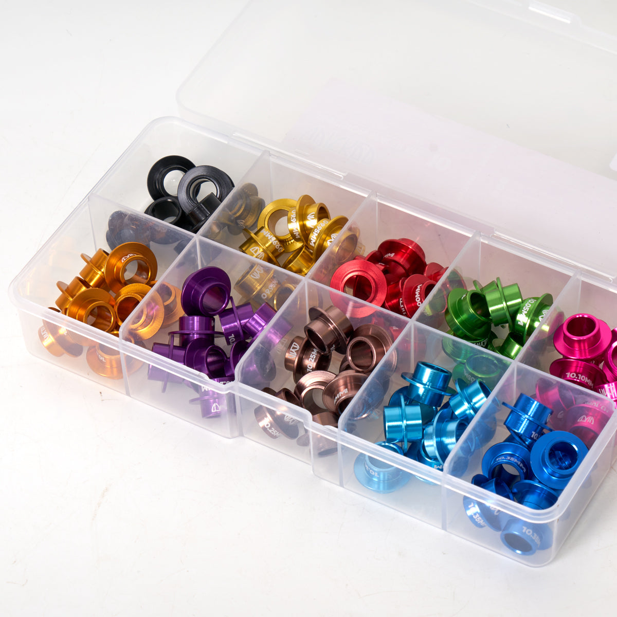 Wicked Precision Spacer Kit - 10 Different Sizes (80 Spacers) for Motorcycle, Automotive & Industrial Applications | Durable Hardware for DIY Projects & Mechanical Repairs