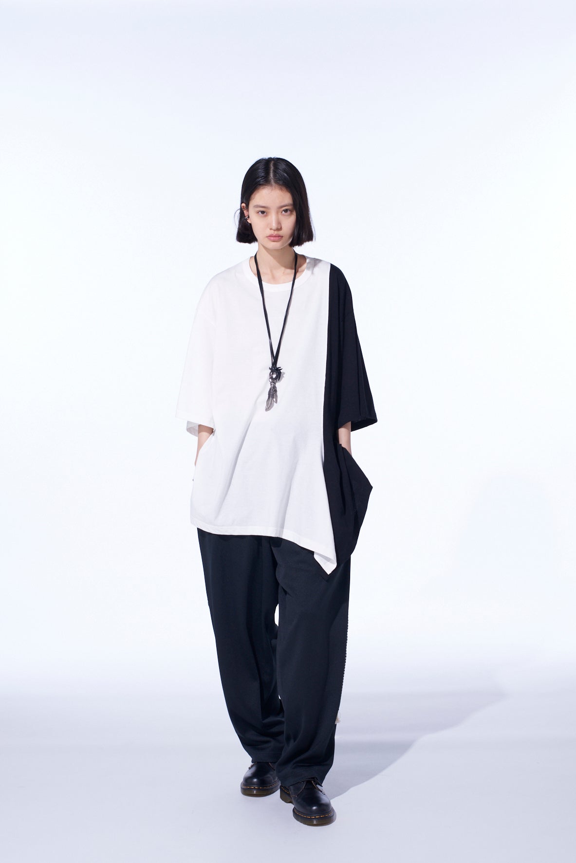 Soft Cotton Jersey Fabric Switch Half-Sleeve Draped T-Shirt for Women - Casual Comfort Wear for Everyday Outfits & Layering