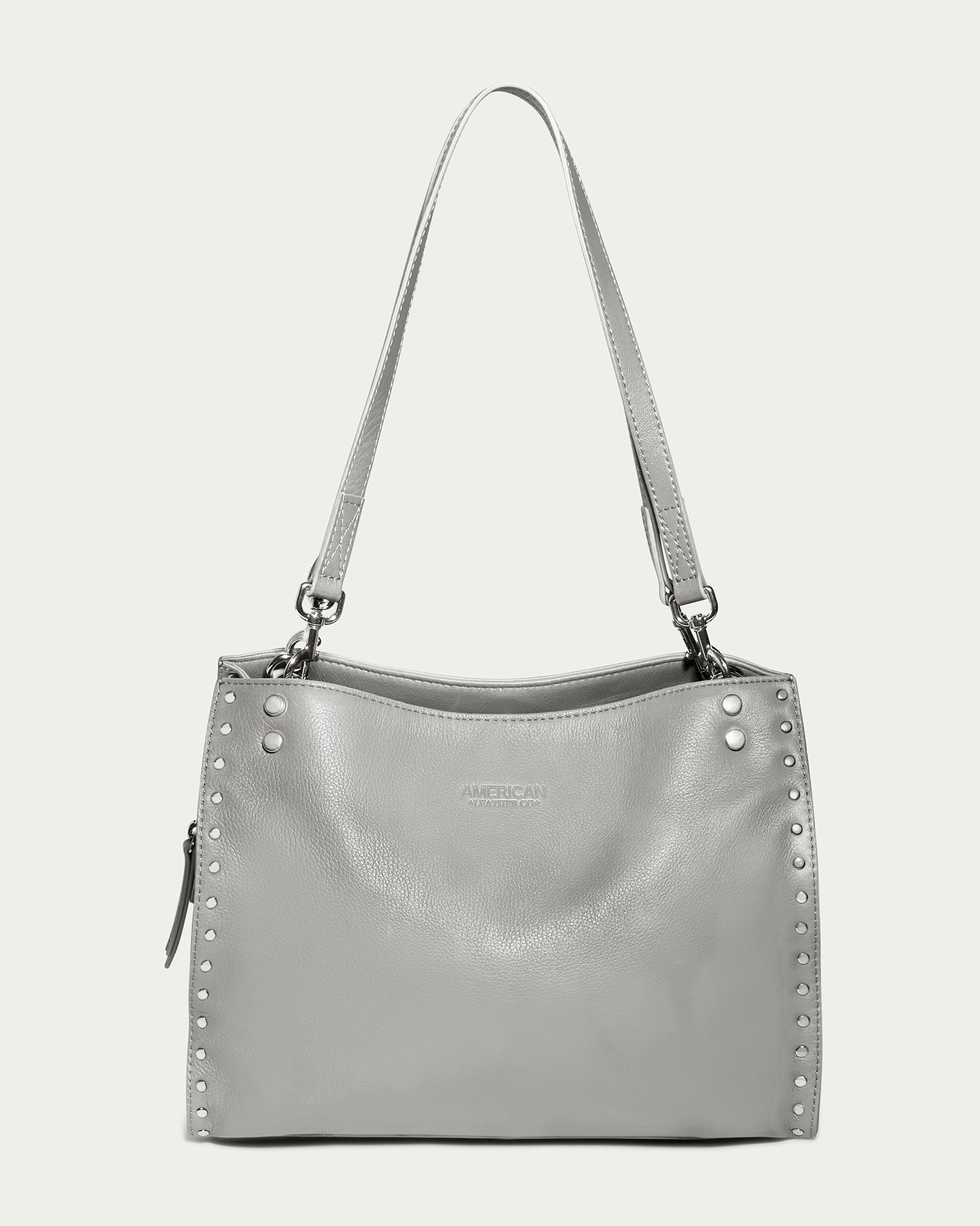 Lenox Studded Triple Entry Satchel - Stylish Leather Handbag for Women | Perfect for Work, Travel & Everyday Use