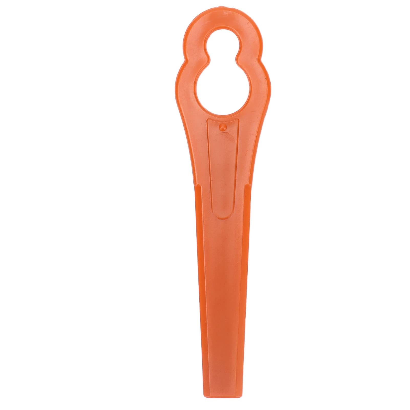100Pcs Orange Plastic Trimmer Blades - Replacement Lawn Mower Blades for Garden Trimmers | Durable Grass Cutting Blades for Lawn Care & Landscaping