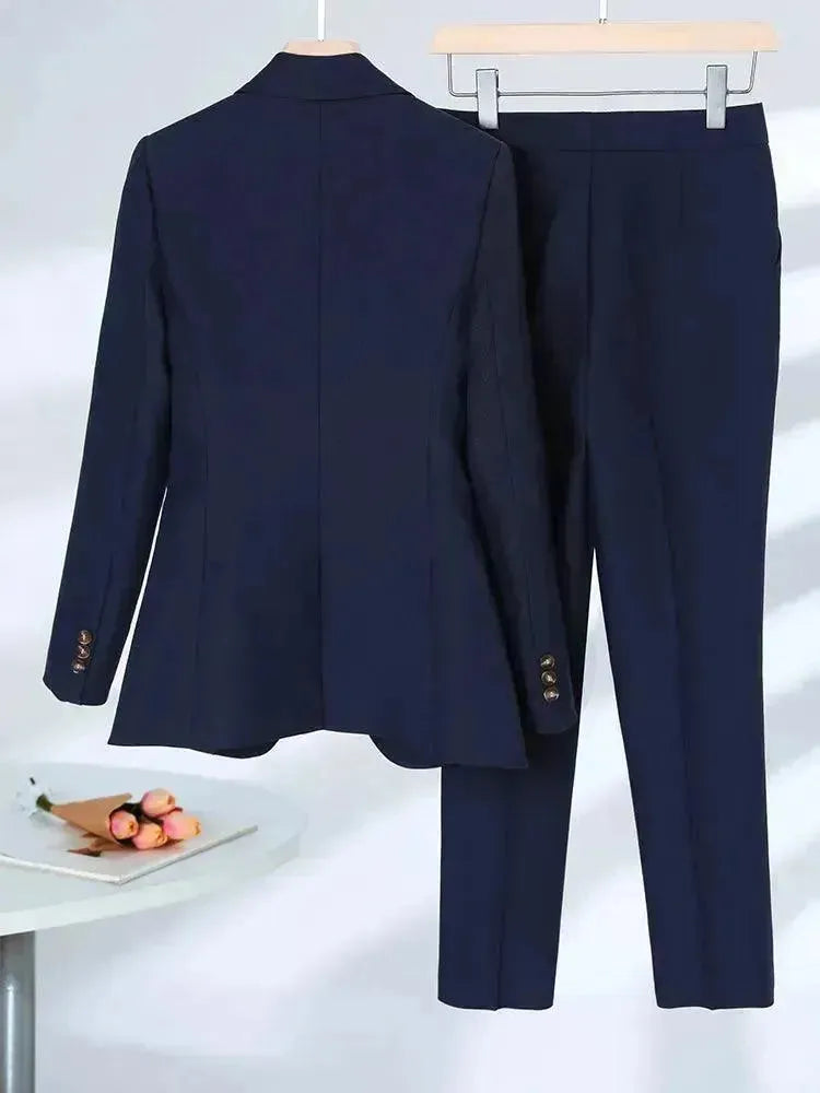 3 Piece Women's Pant Suit Set - Professional Formal Pantsuit for Office, Business Meetings & Special Occasions