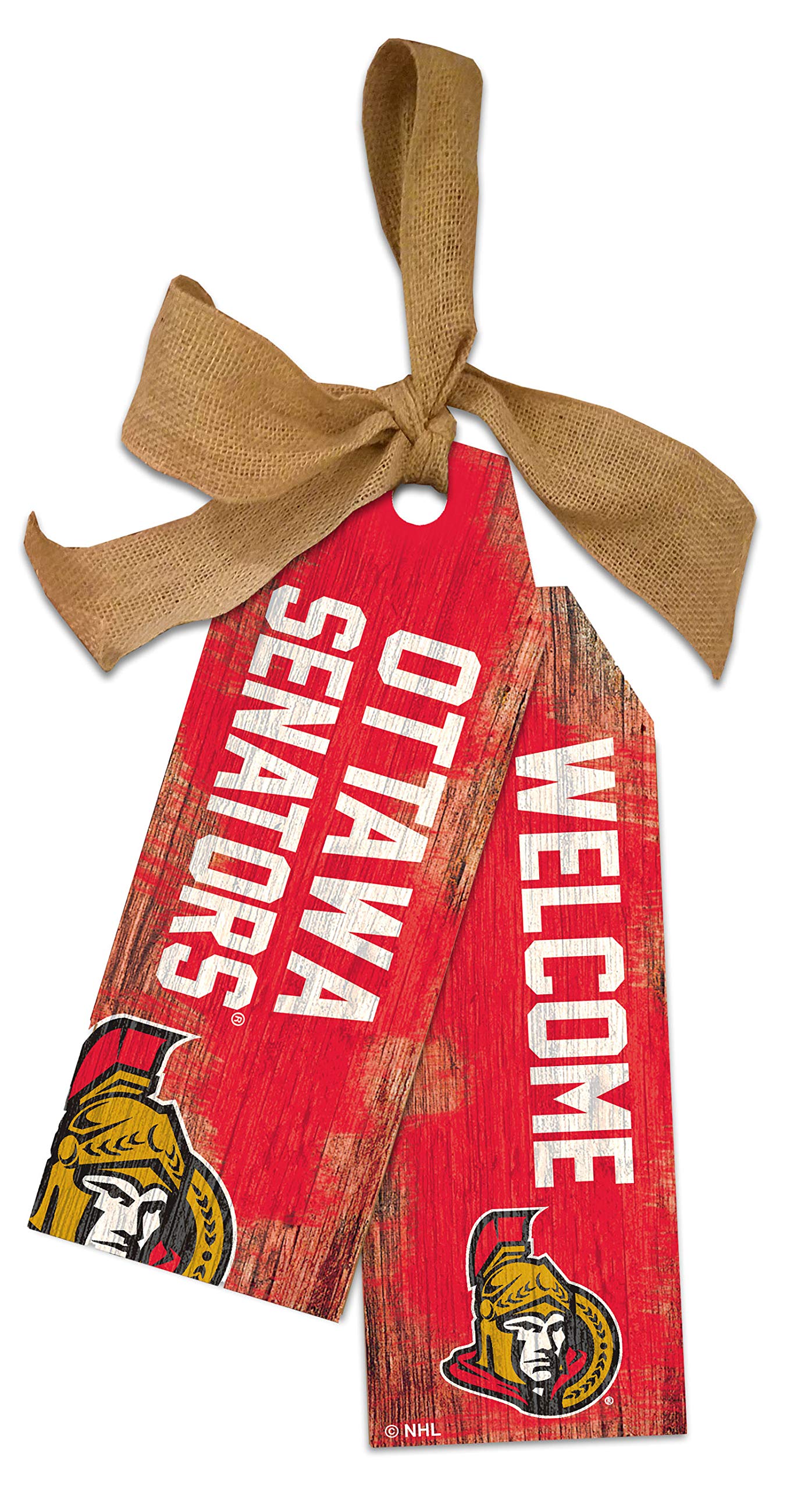 NHL Ottawa Senators Unisex Team Tags - Official Team Colors - 12 Inch Hockey Fan Gift for Men & Women - Perfect for Game Day, Collectibles & Sports Decor