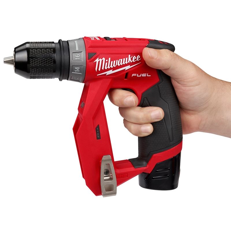 M12 FUEL 12V Brushless Cordless Drill/Driver Kit with Lithium-Ion Battery - Powerful Installation Tool for Construction, Woodworking & DIY Projects