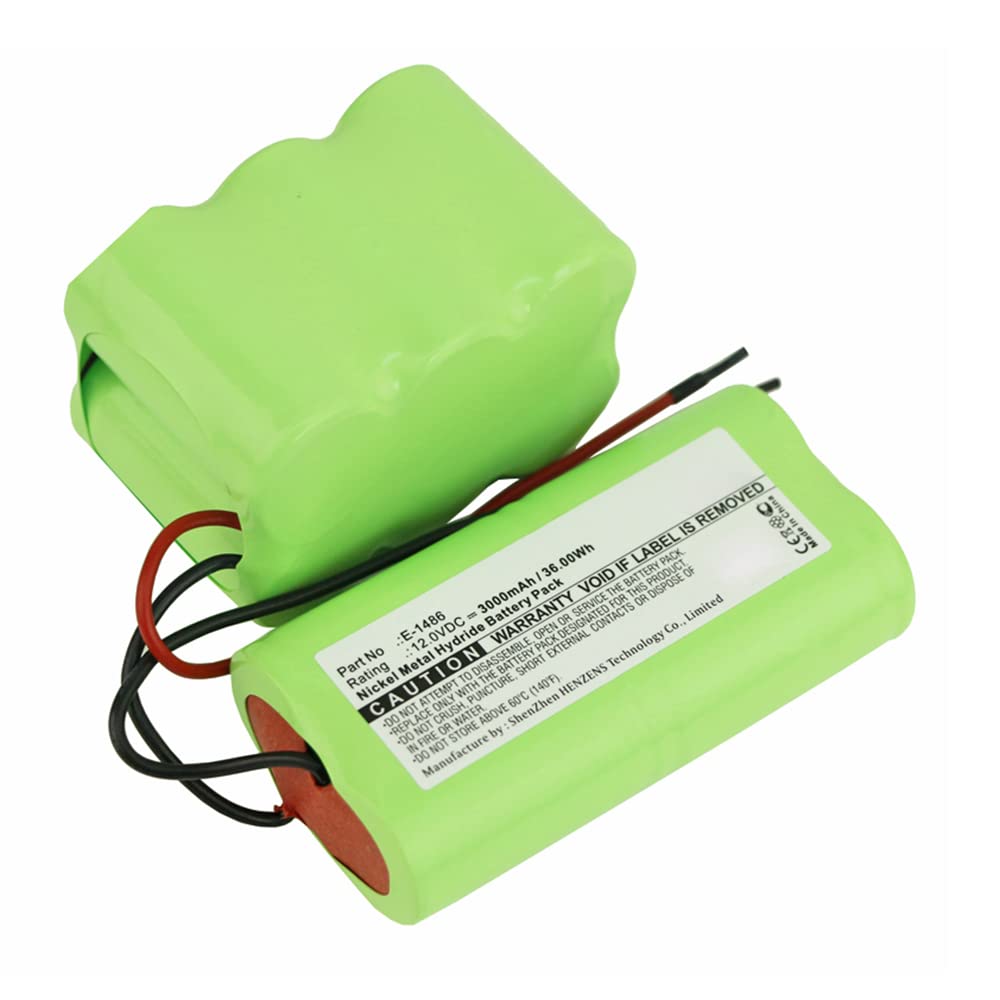 Synergy Digital Replacement Vacuum Cleaner Battery for ZEPTER E-1486 - 12V 3000mAh Ni-MH Battery | Perfect for Home Cleaning, Car Detailing & Pet Hair Removal