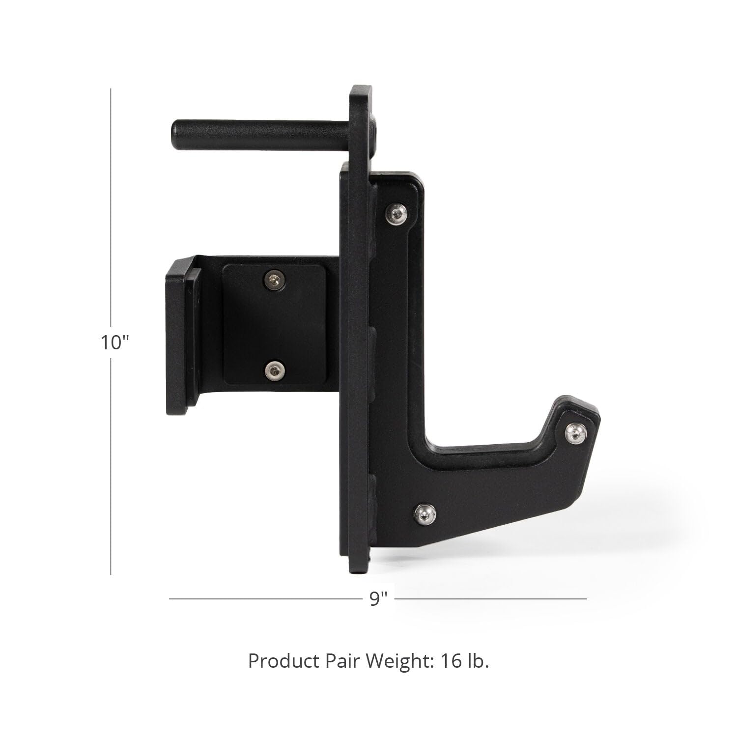 Titan Fitness X-3 Series Sandwich J-Hooks - Heavy Duty UHMW Plastic Rack Mount Accessories for Power Rack (1,100 LB Capacity) - Perfect for Weightlifting, CrossFit & Home Gym Workouts