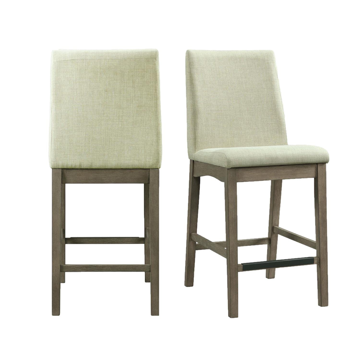 Picket House Furnishings Simms Grey Counter Height Bar Stool - Modern Kitchen Island Chair for Dining Room, Breakfast Nook & Home Bar