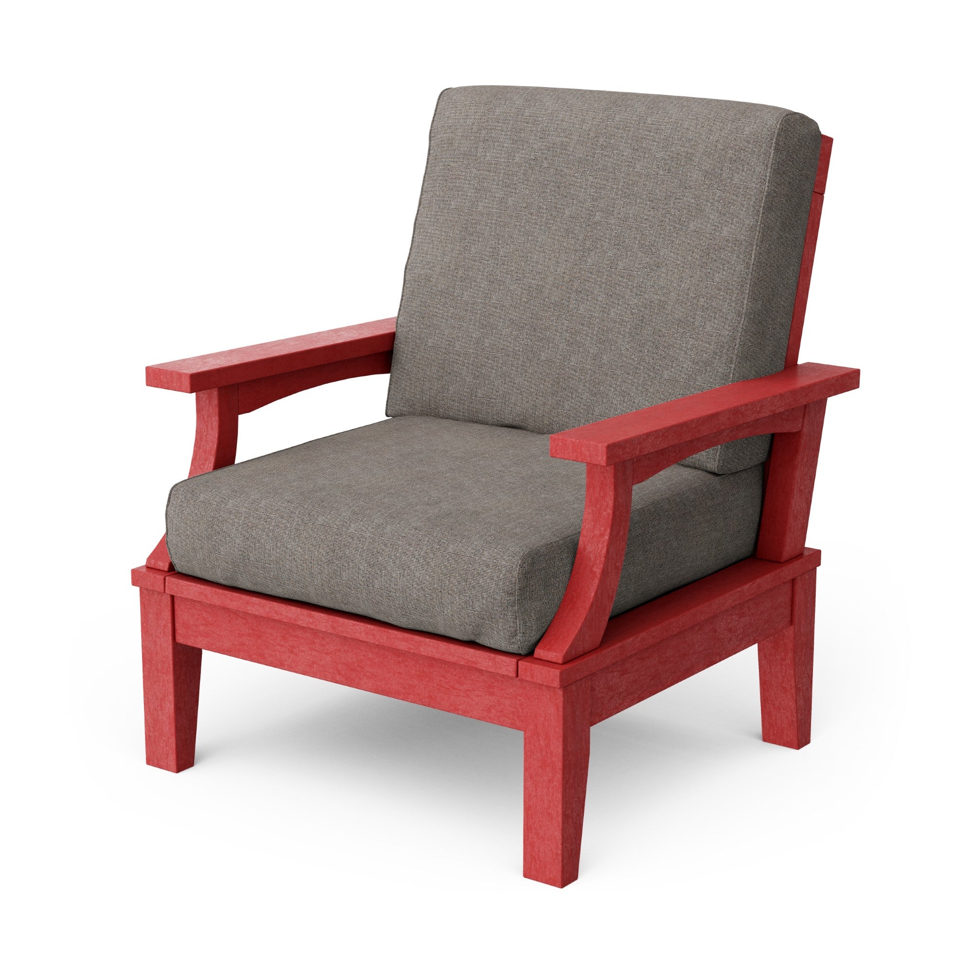 Heritage Deep Seating Patio Chair with Weather-Resistant Cushions - Outdoor Lounge Furniture for Garden, Poolside & Backyard Relaxation
