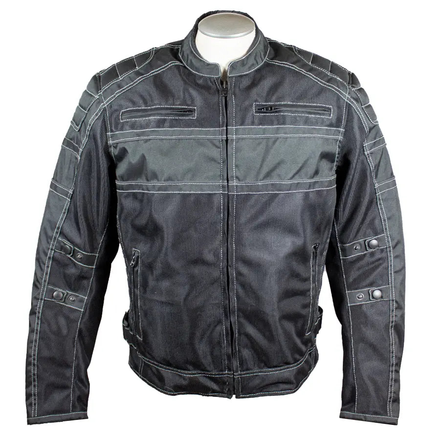 Open Road Men's Armored Motorcycle Jacket - CE Certified Protective Gear for Safe Riding - Perfect for Commuting & Adventure Tours