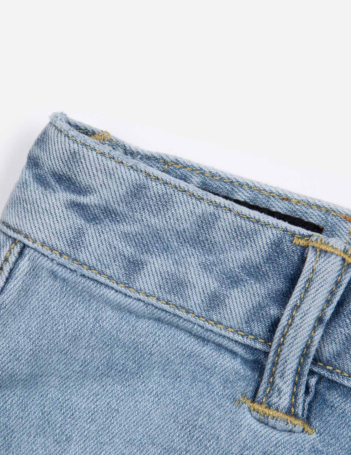 Stylish Foil Print Daicok Regular Fit Denim Skirt for Women | Trendy High Waist A-Line Denim Skirt | Perfect for Casual Outfits, Parties & Date Nights