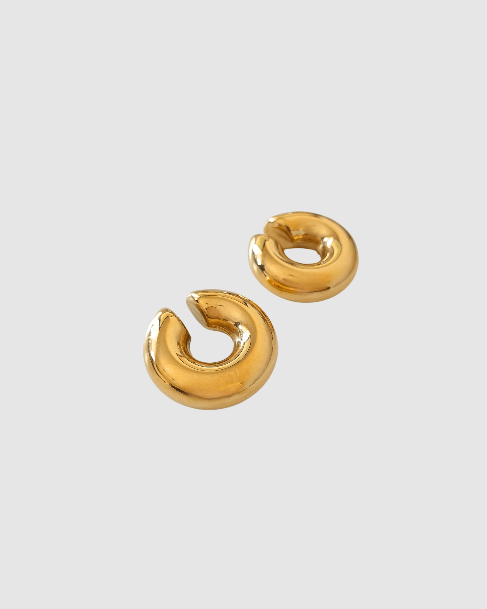 Izoa Cleo Gold Ear Cuff Set - Elegant Non-Piercing Earrings for Women, Perfect for Parties, Weddings & Everyday Wear