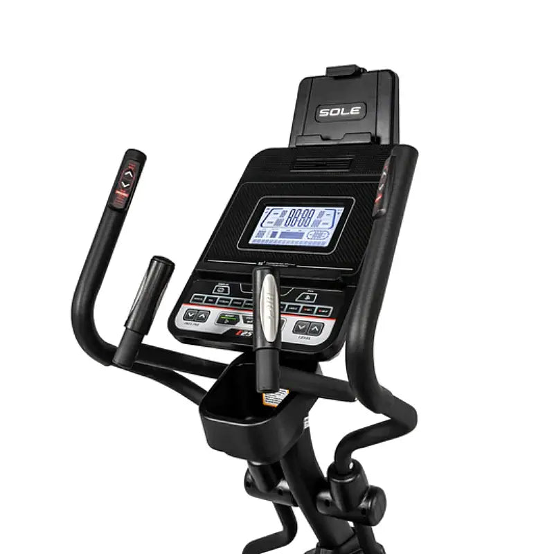 SOLE E25 Elliptical Machine for Home Gym - Low Impact Cardio Workout Equipment with 20 Resistance Levels - Perfect for Small Spaces & Full Body Training (2024 Model) | Ideal for Home Fitness, Weight Loss & Joint-Friendly Exercise