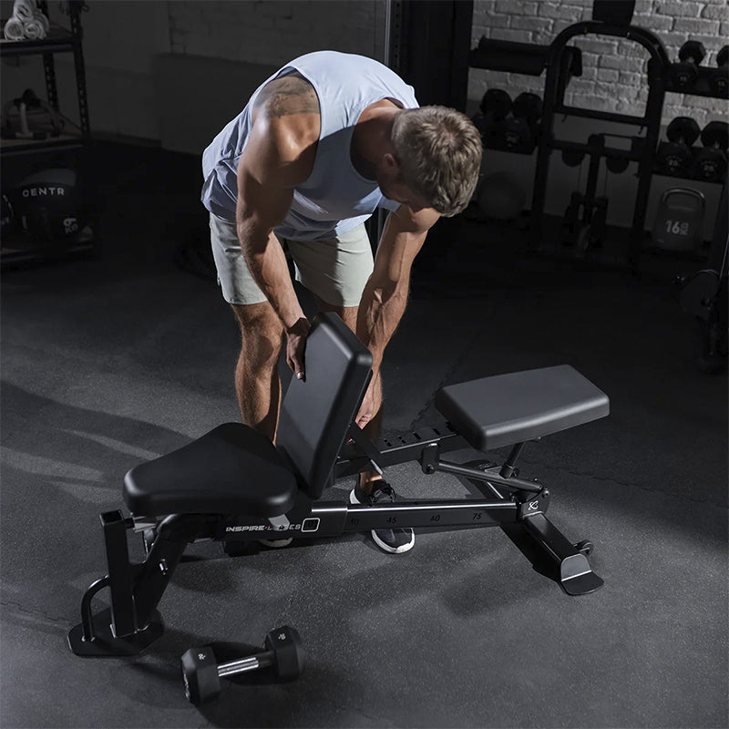 Inspire FID7.1 Pro Adjustable Weight Bench for Home Gym - Multi-Position Workout Bench for Strength Training, Dumbbell Exercises & Full-Body Workouts - Perfect for Small Spaces & Home Fitness
