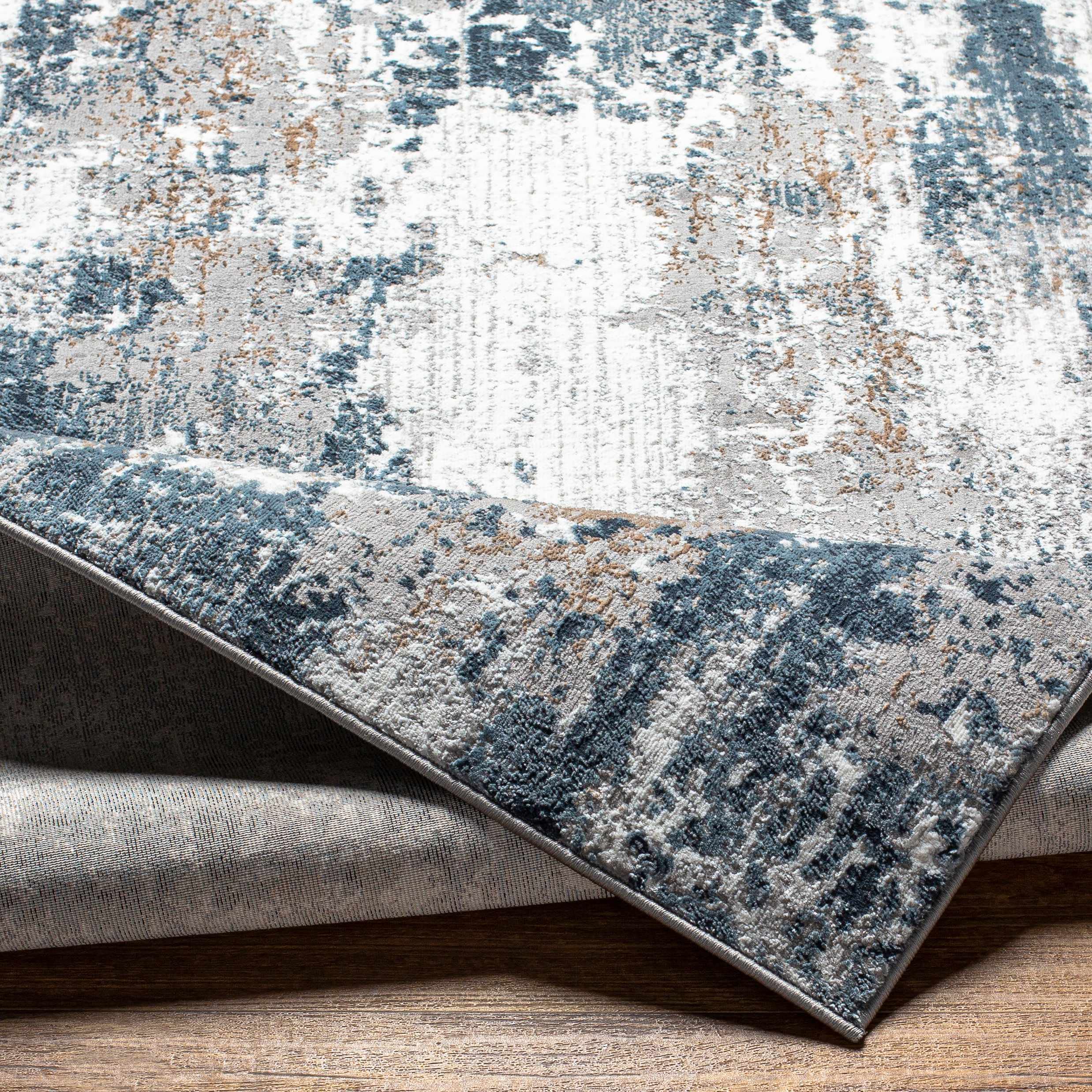 Hauteloom Kipkelion Modern Gray Multi Area Rug 6'7