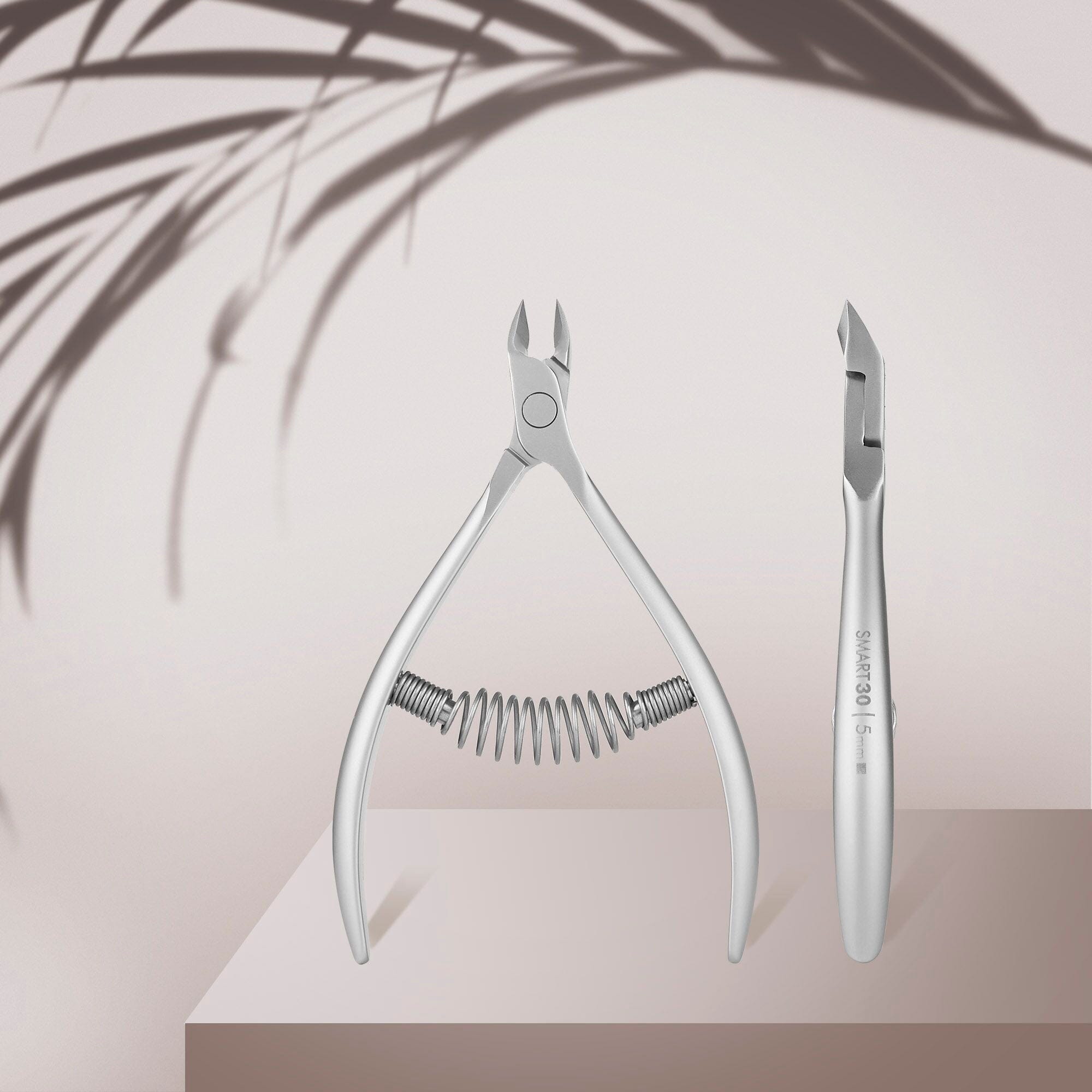 Staleks Professional Cuticle Nippers SMART 30 (5mm) - Precision Nail Care Tool for Manicure & Pedicure | Salon & Home Use