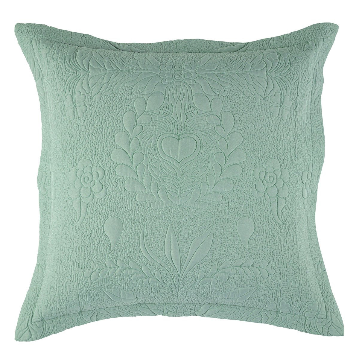 Florida Sage Bedspread Set By Bianca - Queen Size Luxury Bedding for Coastal & Boho Bedroom Decor | Perfect for Master Bedroom, Guest Room & Vacation Homes