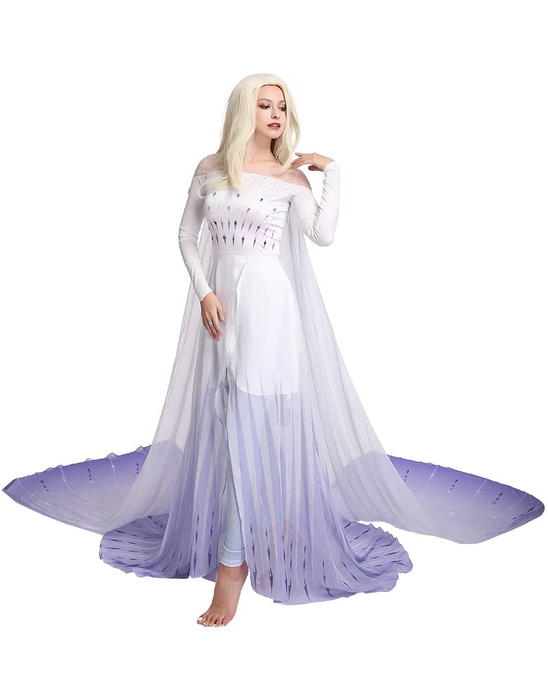 Cosplay.fm Women's Deluxe Princess Queen Costume Dress - Elegant Renaissance Gown for Halloween, Cosplay Events & Themed Parties