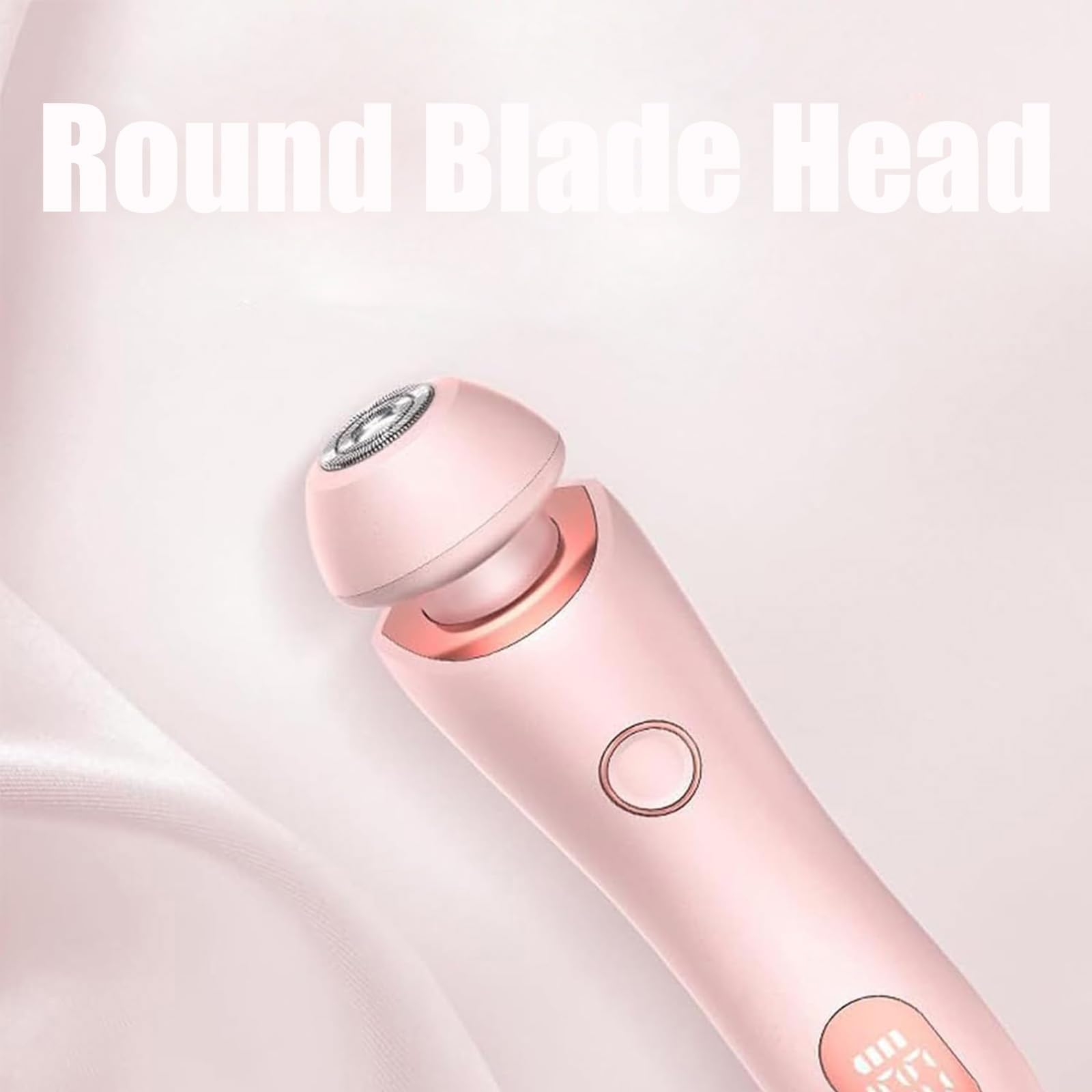 Bleumy 2-in-1 Painless Electric Razor for Women - Waterproof & Multifunctional Women's Shaver with LED Display (Pink) - Perfect for Travel, Bikini Line & Sensitive Skin Grooming