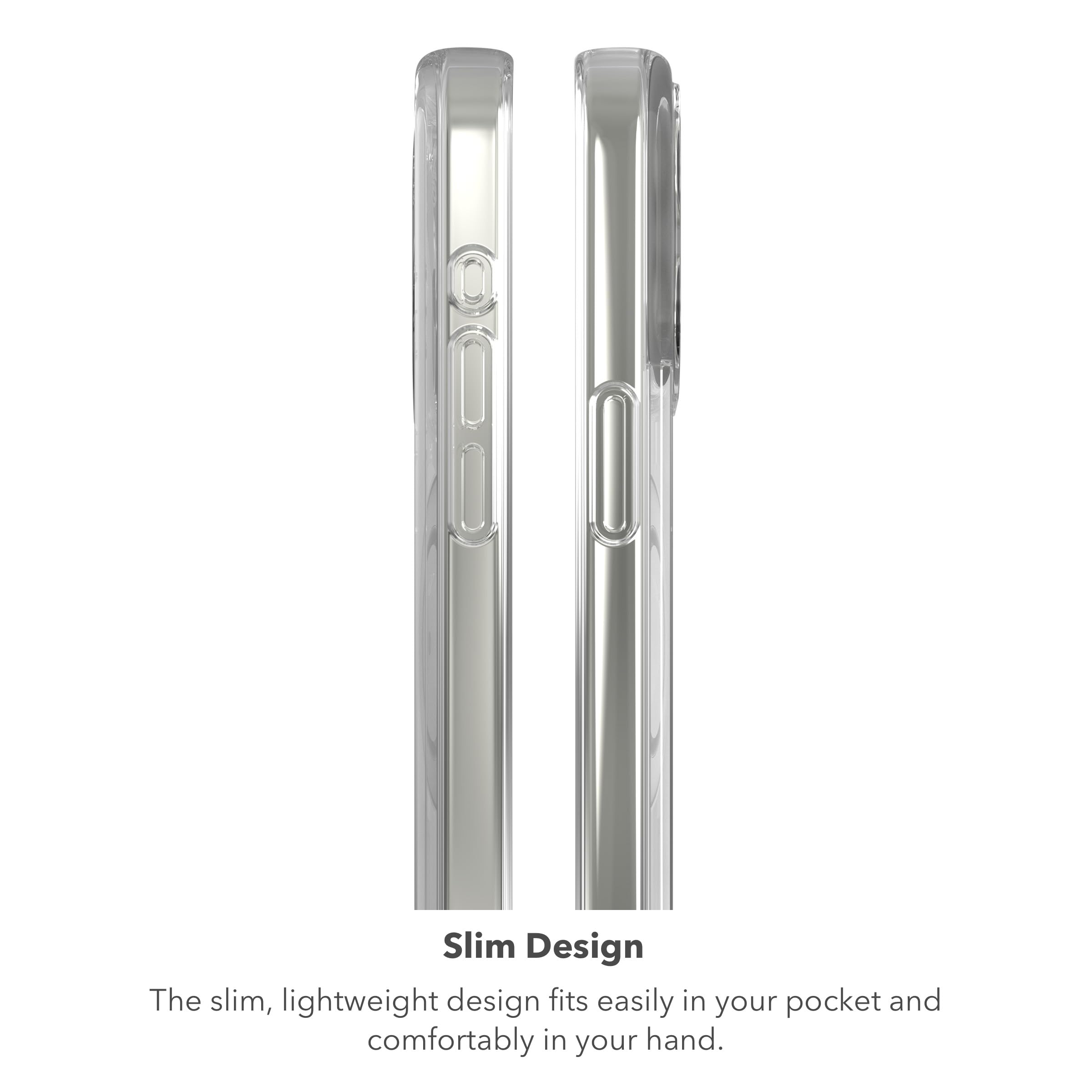 ZAGG Crystal Palace Snap iPhone 15 Pro Max Clear Protective Case with Built-in Kickstand - 13ft Drop Protection, Durable Graphene, Anti-Yellowing & Scratch-Resistant MagSafe Compatible Case for Work, Travel & Everyday Use