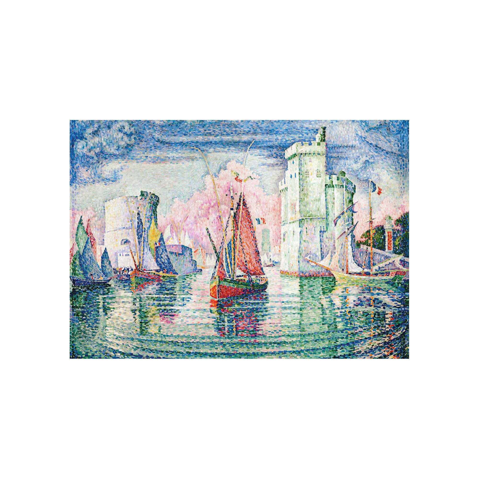 1,000 Piece Jigsaw Puzzle - Entrance to the Harbor of La Rochelle by Paul Signac | Art Puzzle for Adults & Teens | Perfect for Relaxation, Home Decor & Gift Giving