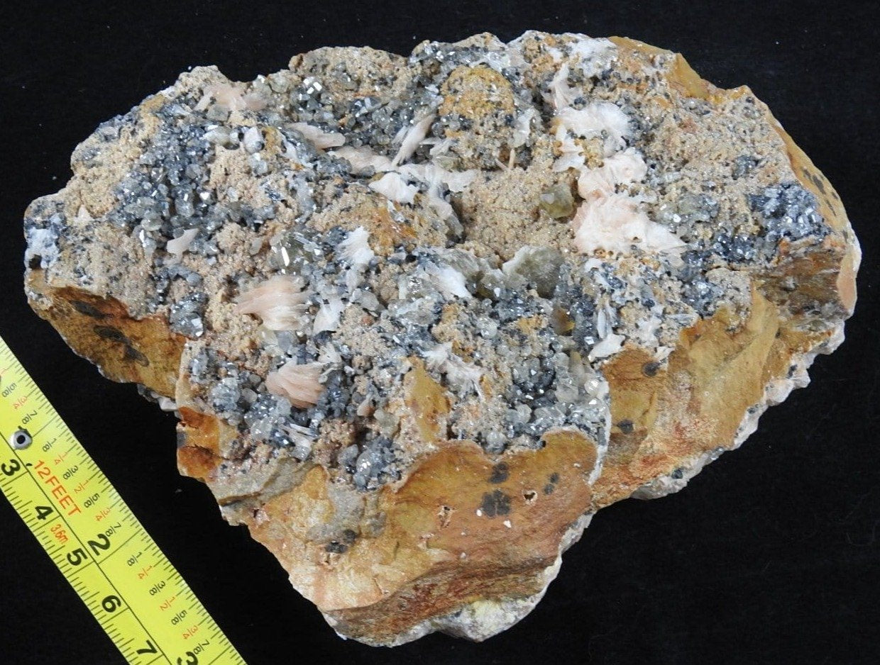 Natural Cerussite, Galena & Barite Mineral Specimen - Rare Crystal Collection for Geology Enthusiasts & Home Decor