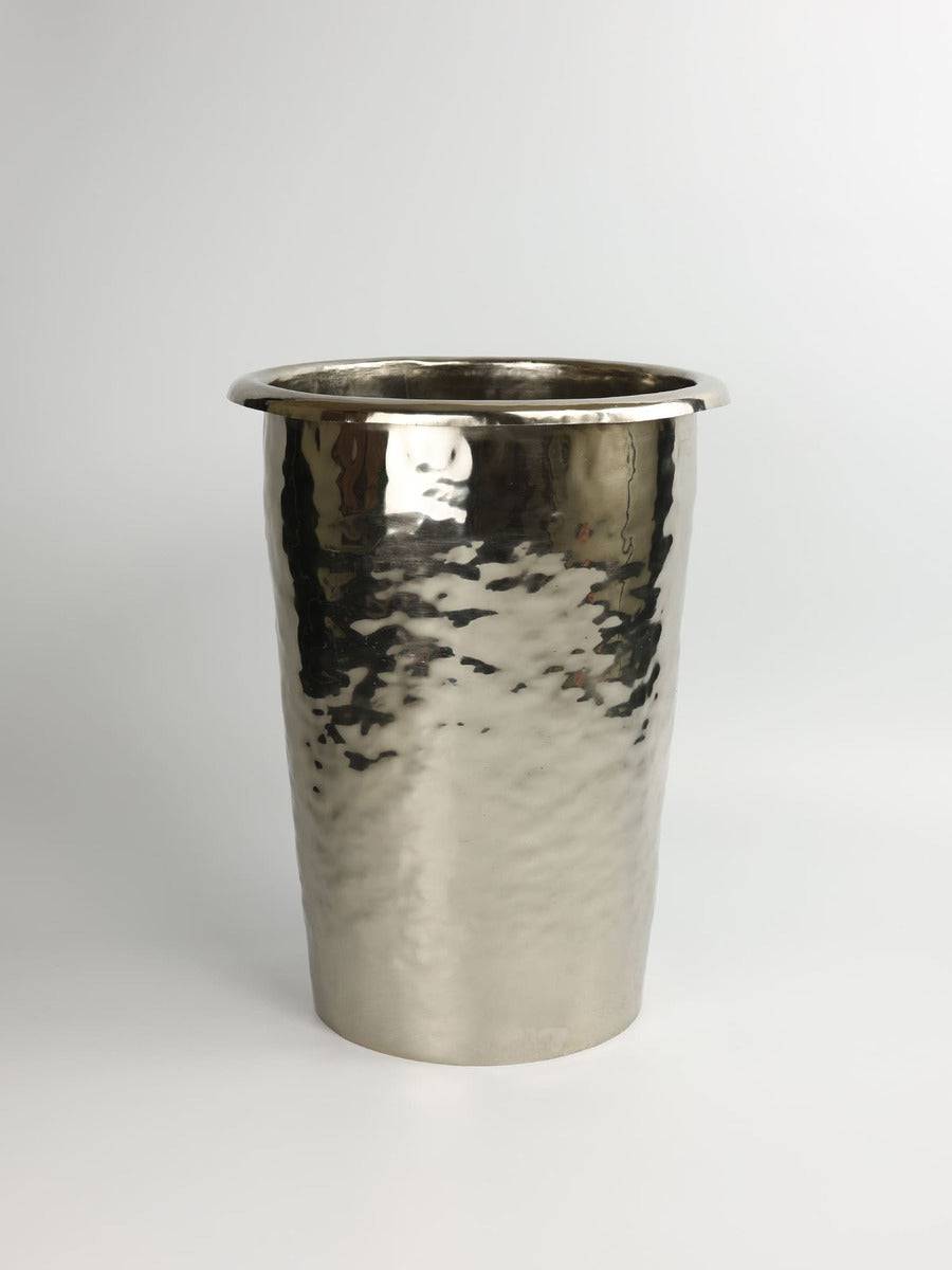 Premium Brass Waste Basket No. 20 - Elegant Office & Home Trash Bin for Living Room, Bedroom, or Bathroom