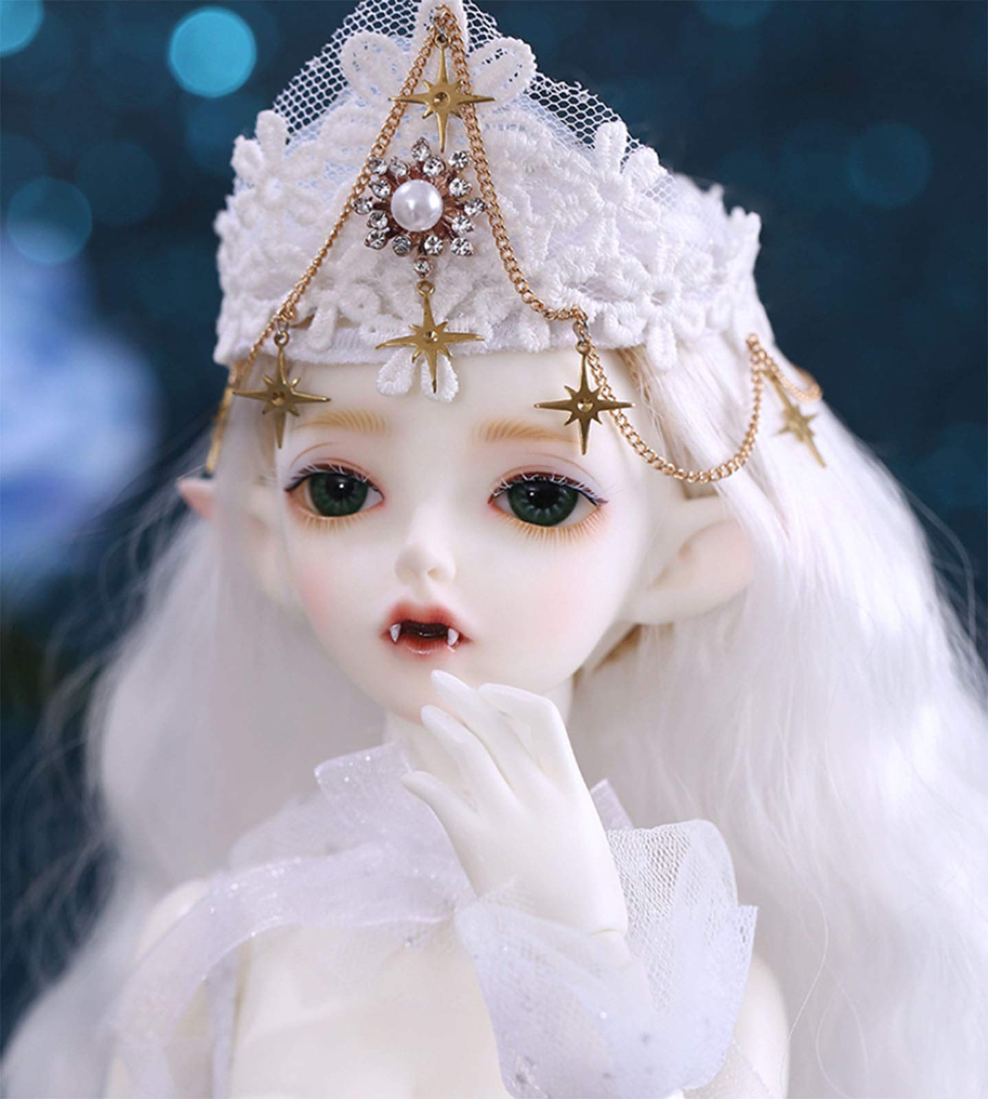 1/4 BJD Doll 41cm (16 inches) - 15 Ball Jointed DIY Doll with Full Outfit Set (Clothes, Shoes, Wig & Makeup) - Brown Eyes & Normal Skin - Perfect for Collectors, Photography & Cosplay