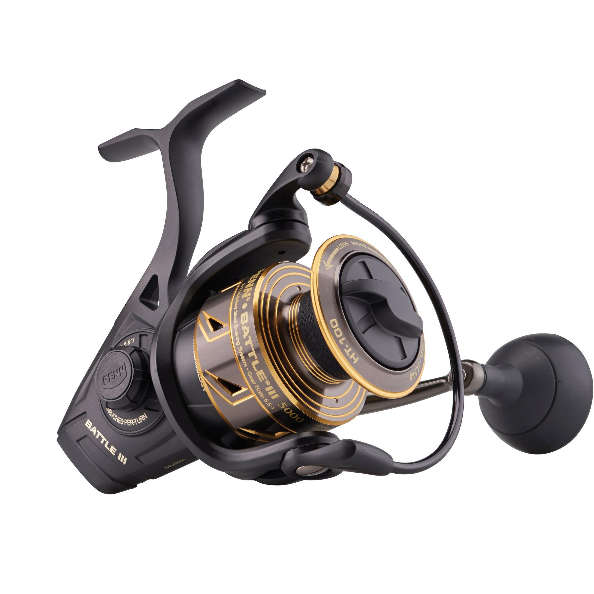 Battle® III Spinning Reel - High Performance Saltwater Fishing Reel with Smooth Drag System | Perfect for Offshore, Surf, and Pier Fishing Adventures