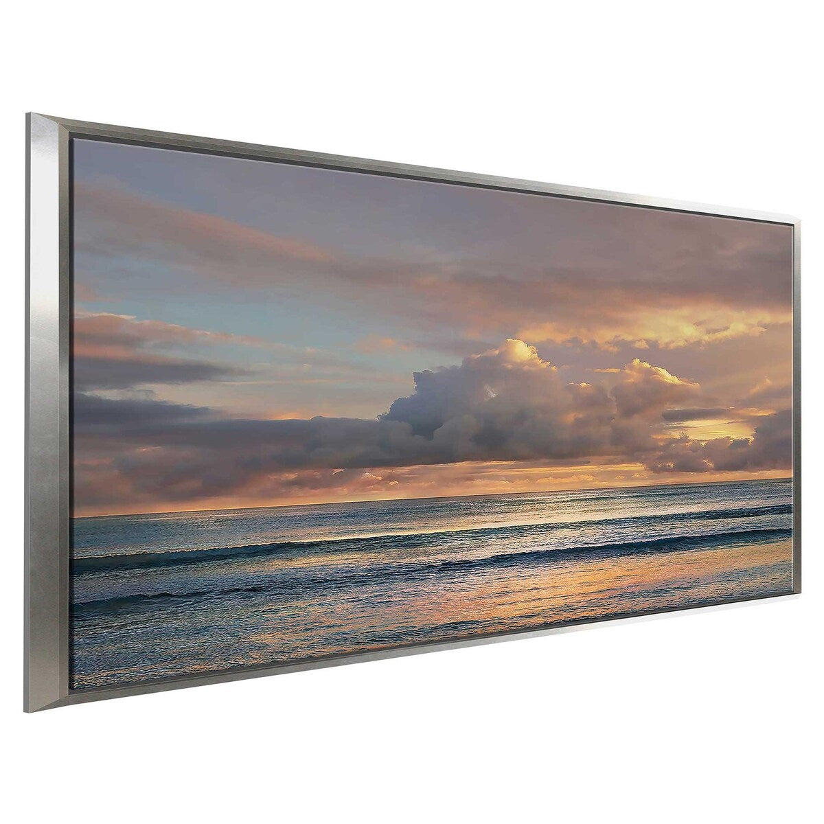 Morning Meditation Floating Canvas Wall Art - Inspirational Home Decor for Living Room, Bedroom & Office - Perfect for Relaxation & Mindfulness Spaces