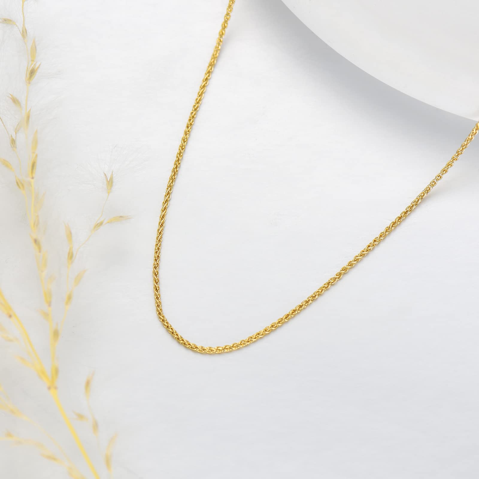 14K Yellow Gold Cuban Link Curb Chain Necklace - 0.8mm to 2.6mm Thick, Durable Solid Real Gold Jewelry for Men & Women - Perfect for Everyday Wear, Gifts & Special Occasions