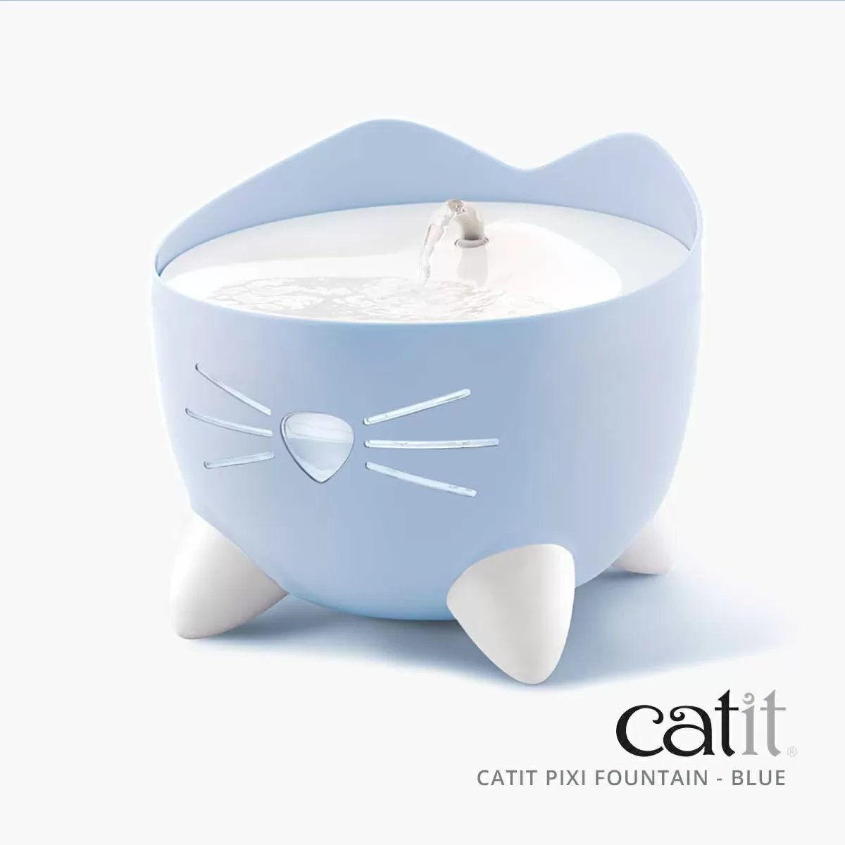Catit Pixi Fountain - Automatic Cat Water Fountain with Triple Filtration for Fresh Drinking Water - Perfect for Home, Office, or Multi-Cat Households