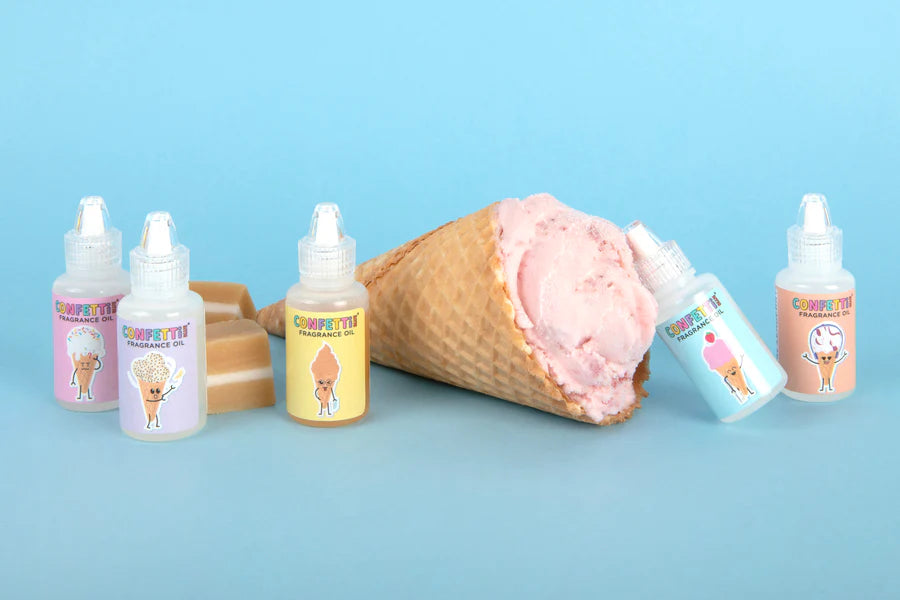 Confetti Blue Ice Cream Scented Perfume Making Kit for Kids DIY Craft Projects - Fun Birthday Party Activity & Creative Gift Idea