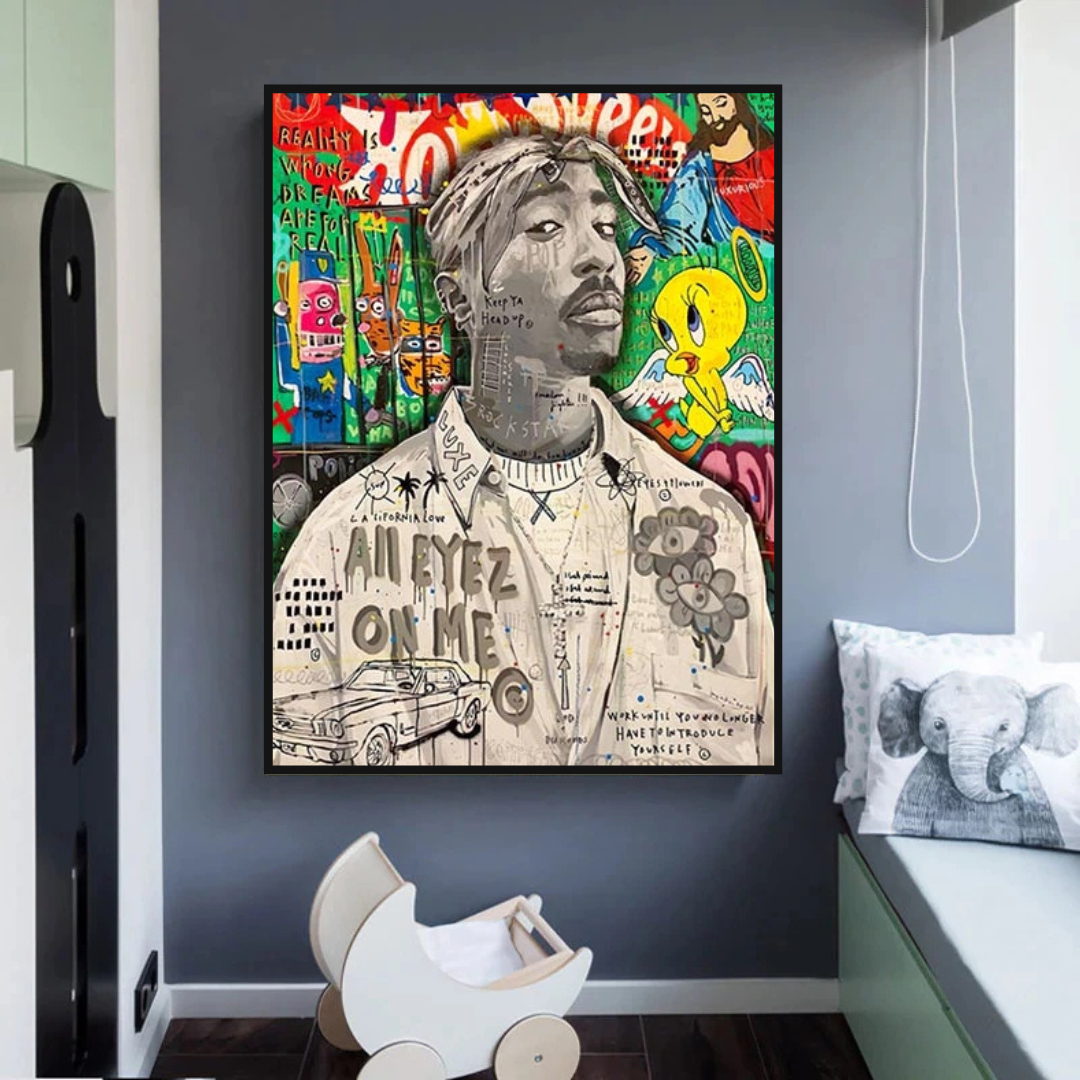 Tupac Poster - Authentic Hip Hop Wall Art Decor for True Fans | Perfect for Bedroom, Living Room & Music Studio Decor