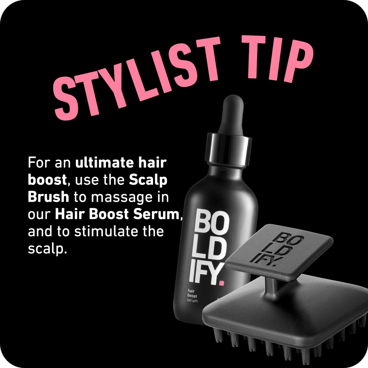 Boldify Scalp Scrubber & Hair Massager - Silicone Shampoo Brush for Hair Growth, Dandruff Removal & Healthy Roots - Waterproof Scalp Exfoliator for Men & Women - Perfect for Shower, Salon & Home Hair Care