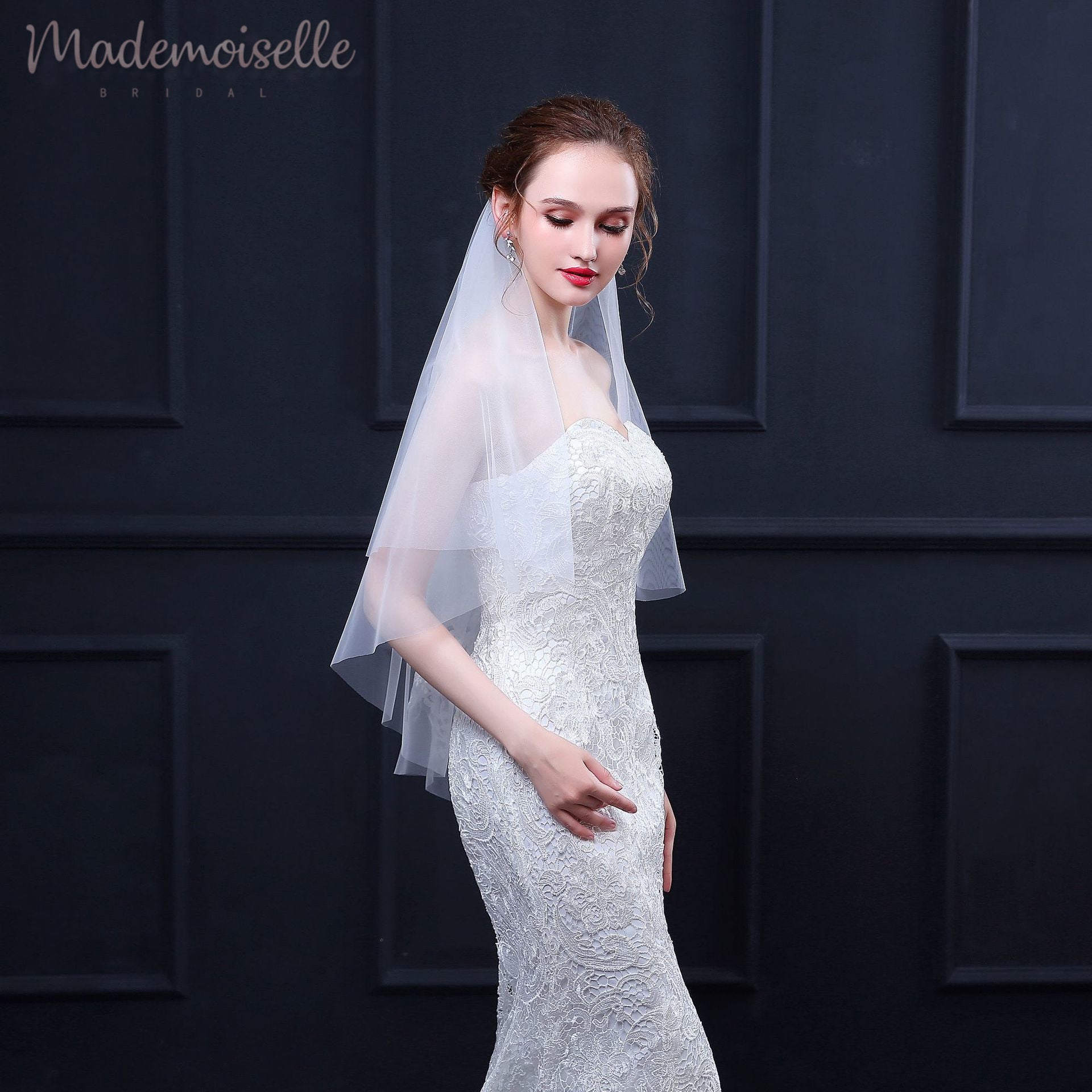 Elegant Lace Veil for Brides - Perfect for Weddings, Prom & Special Occasions | Computer Accessories & Wedding Essentials