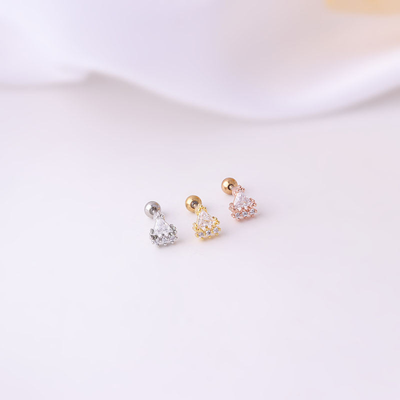 20G Cartilage Tiny Geometric Stud Earrings | HSPJ645 | Perfect for Everyday Wear, Parties & Gifts