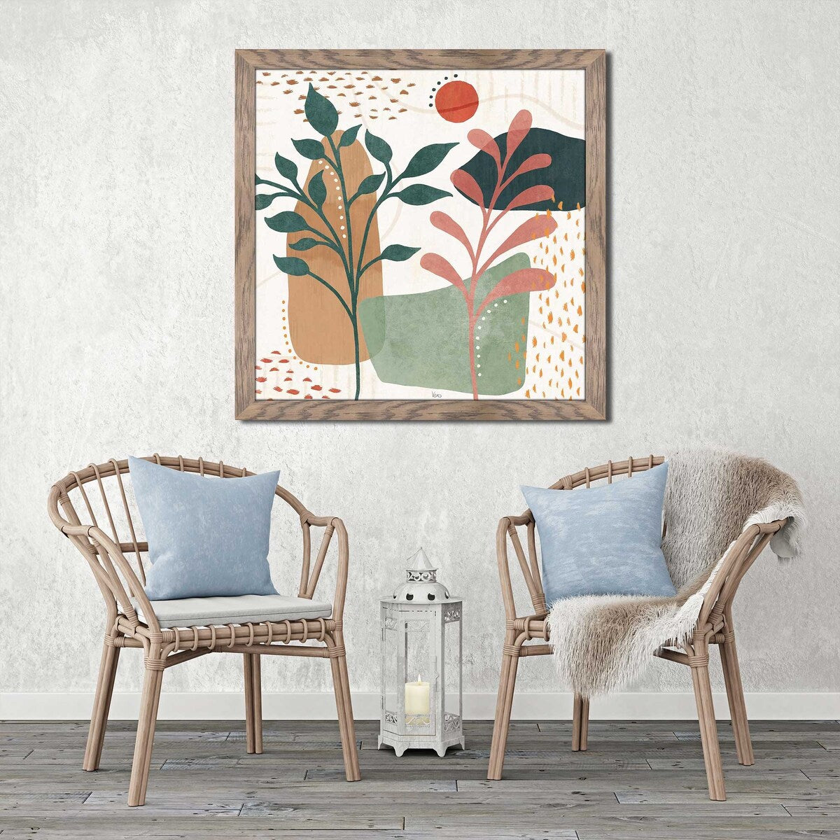Abstract Blossom III by Veronique Charron - Premium Acrylic Wall Art Print - Modern Floral Home Decor for Living Room, Bedroom & Office