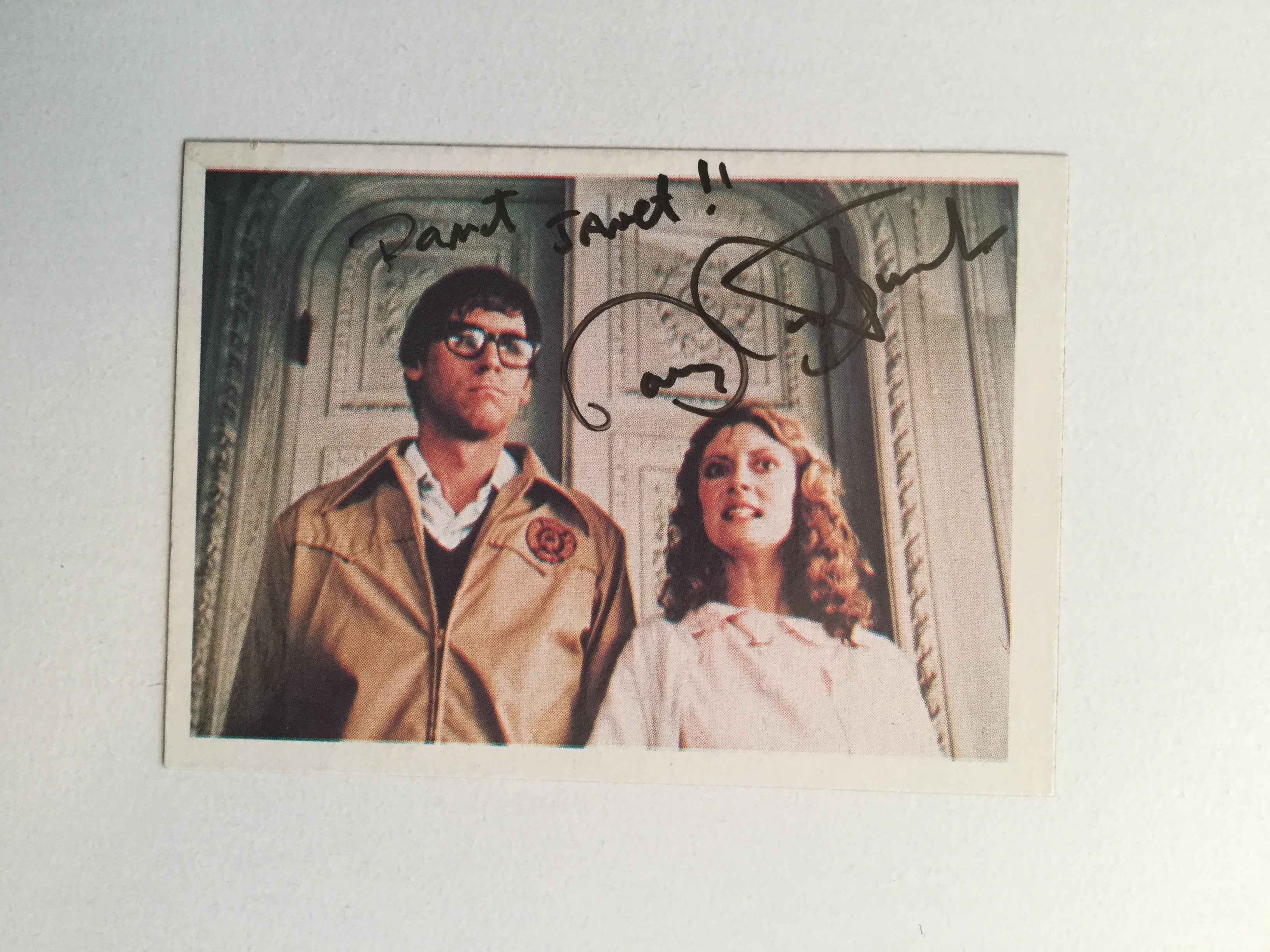 Barry Bostwick Autographed Rocky Horror Picture Show Movie Card with COA - Perfect for Horror Film Collectors & Memorabilia Displays