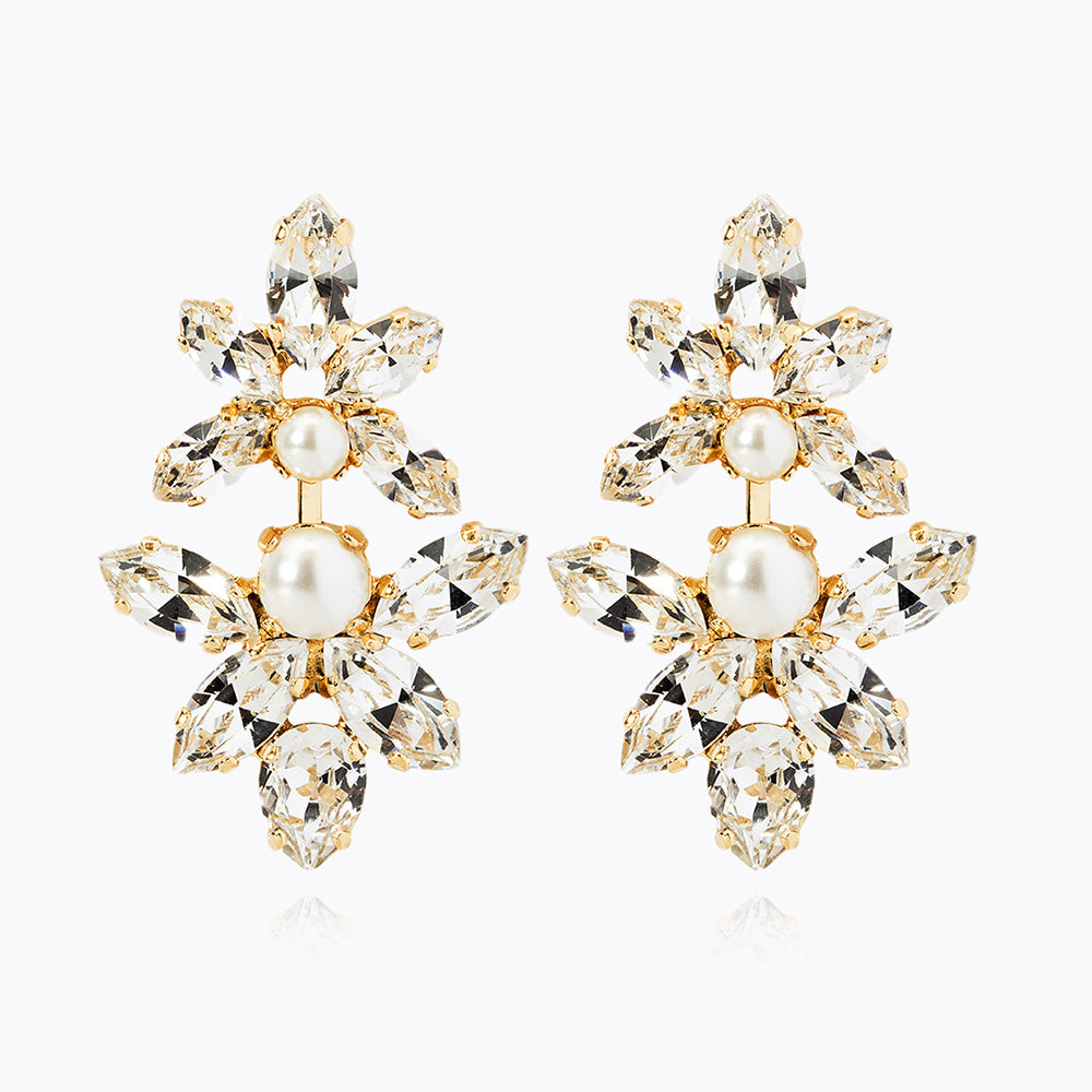Love Me Forever Earrings - Elegant Pearl & Crystal Jewelry for Women | Perfect for Weddings, Anniversaries & Romantic Gifts