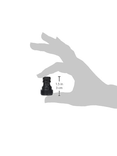Gardena 92126 Adapter for Garden Hose Accessories - 20/27 Internal Thread - Black - Perfect for Connecting Sprinklers, Nozzles & Irrigation Systems