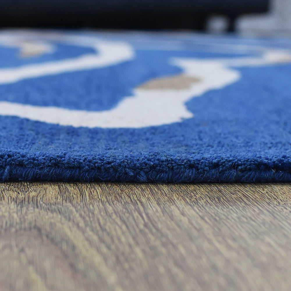 Harmony Hand Tufted Wool Area Rug - Soft & Durable Non-Slip Living Room Carpet - Perfect for Bedroom, Nursery, or Office Decor